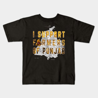 I Support Farmers of Punjab Kids T-Shirt